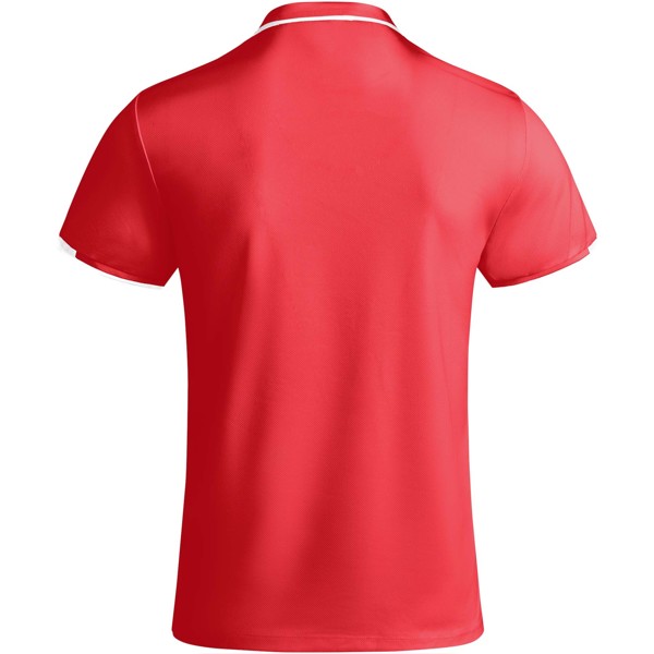 Polo de sport Tamil à manches courtes pour homme - Rouge / Blanc / M