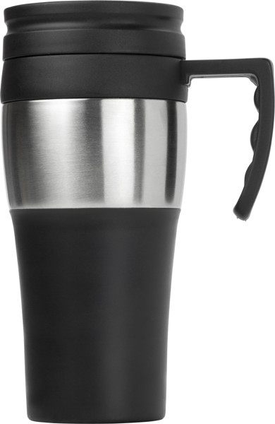 Caneca de viagem em aço inoxidável e PP Karina