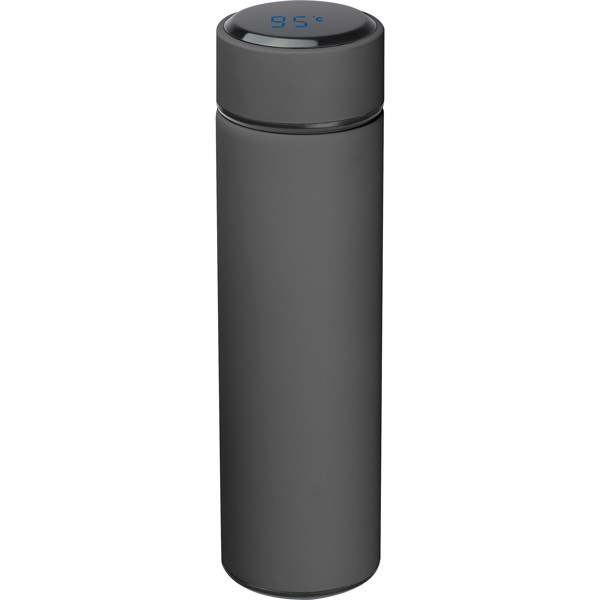 WINSTON Termohrnček s teplomerom, 450 ml - Black