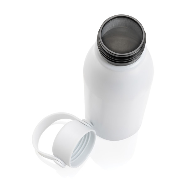 Pluto športna steklenica iz recikliranega aluminija 680 ml - Bela