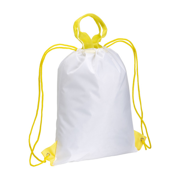 210T Polyester Backpack With Handle - Yellow