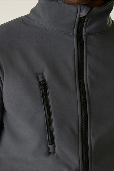 Ablaze 3 Layer Printable Softshell Jacket - Black / Black / L
