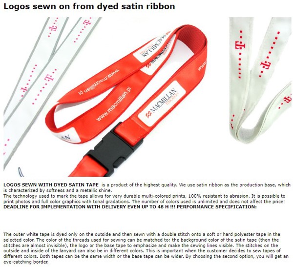 Lanyards - custom made