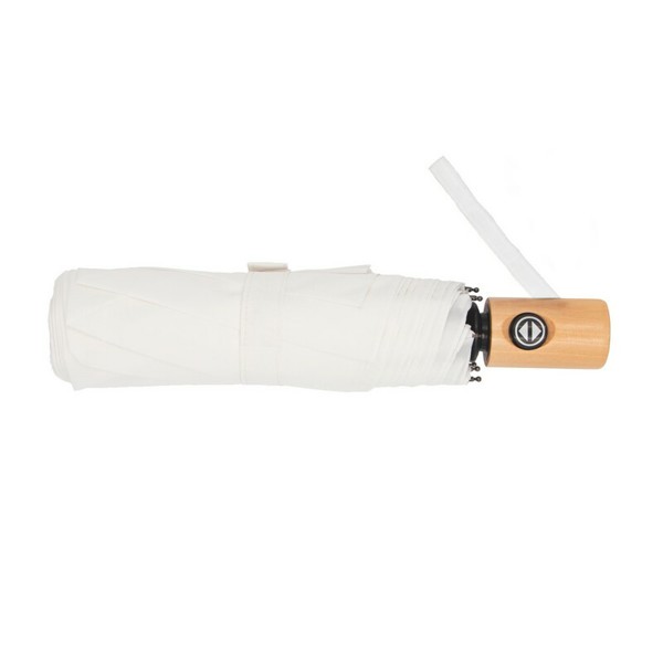 RPET automatic umbrella, foldable | Nell - white