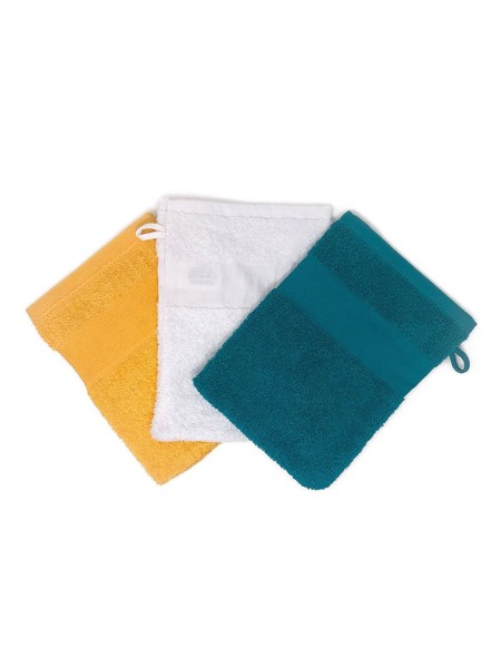 Economy wash glove towel - Yellow