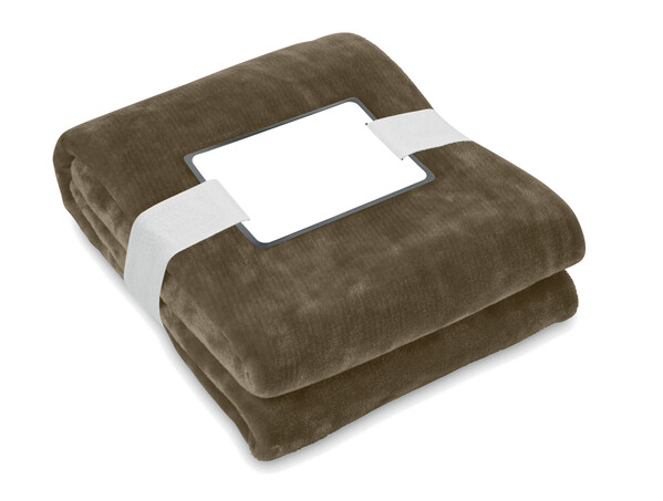 Coperta in pile RPET 280gr/m² Logan - Terra
