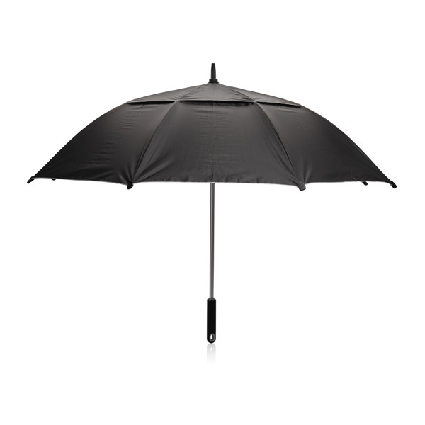 Aware storm umbrella 120 cm,rPET fabric - Black