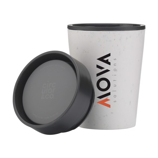 Circular&Co Recycled Coffee Cup 227 ml - White / Black