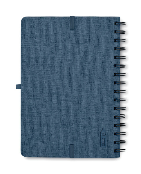 Cahier A5 support de téléphone Strata - Bleu