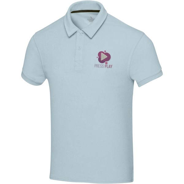Akoya GRS recycled terry unisex polo - Cloud Blue / S