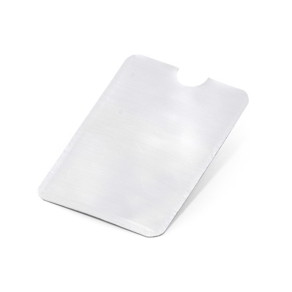 MEITNER. Porte-cartes en aluminium avec blocage RFID - Blanc