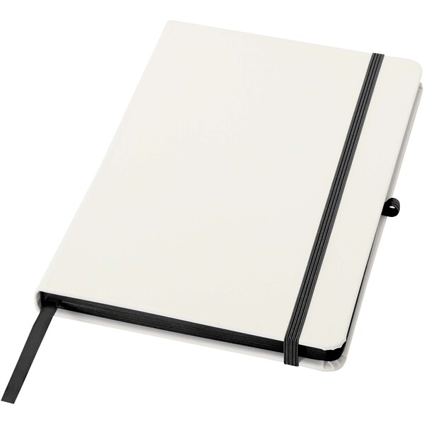Spectrum A5 hard cover notebook with coloured edge - Black