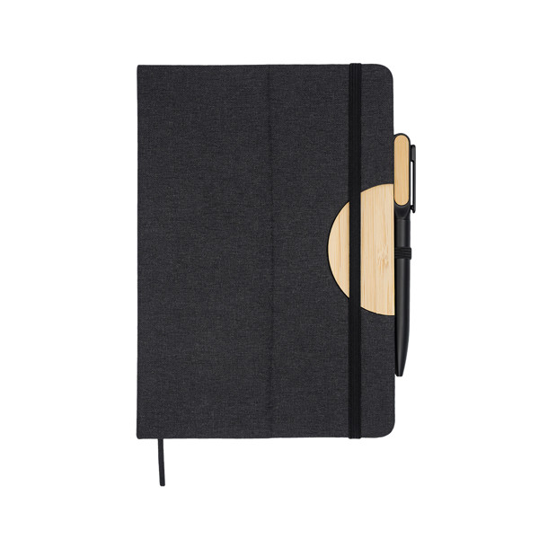 Fold notepad & pen set - Black