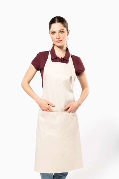 Cotton Apron With Pocket - Olive Camouflage