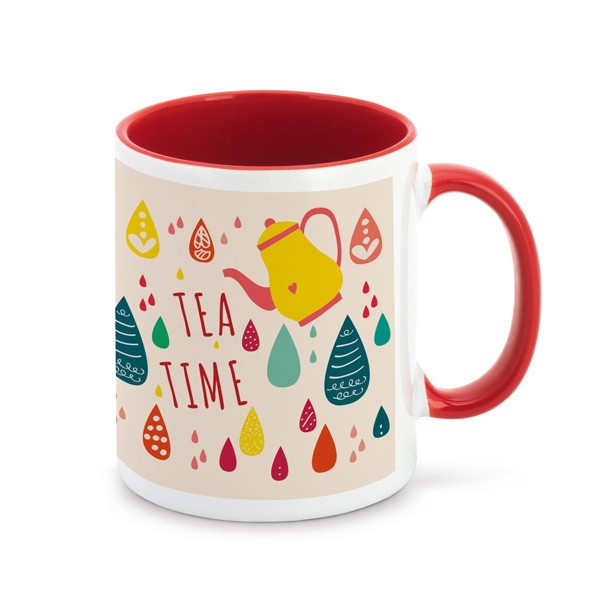MOCHA. Ceramic mug ideal for sublimation - Red
