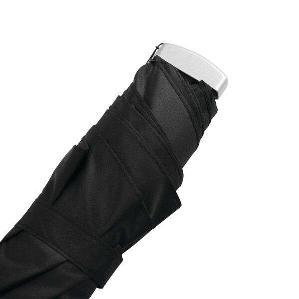Super Slim Mini Pocket Umbrella Flat - Black