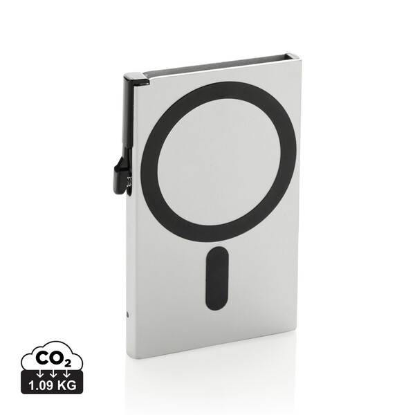 Standard aluminium RFID magnetic telefoon kaarthouder - Zilver
