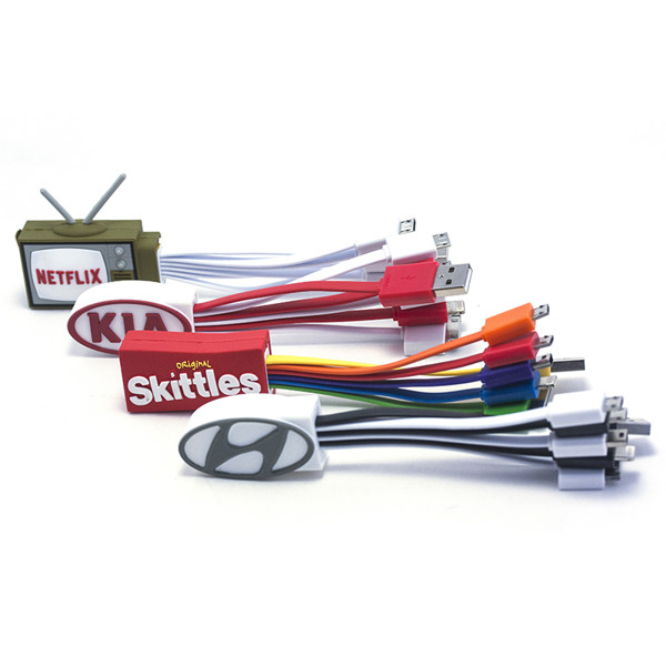 Cable 3in1 with 3D logo - PANTONE