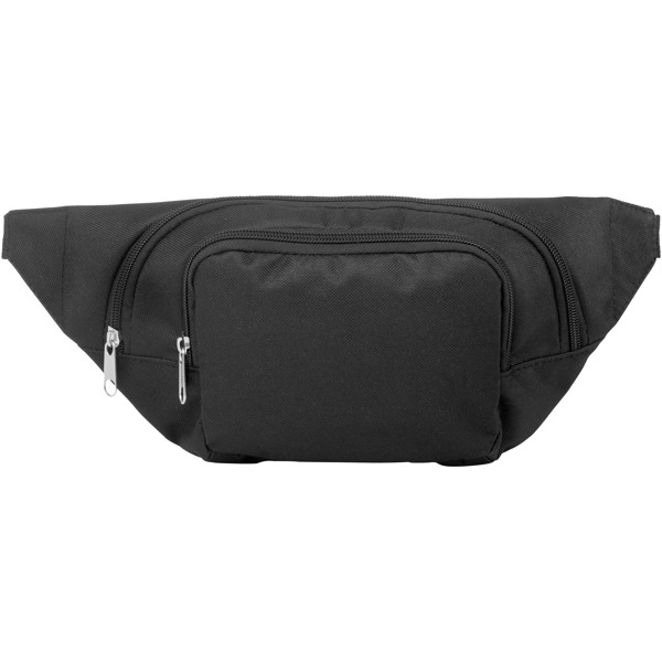 Santander fanny pack with two compartments - Solid Black