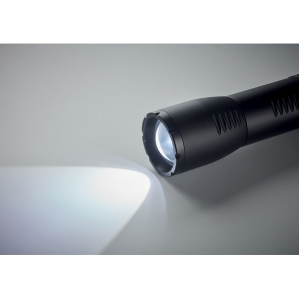 Enta LED flashlight, 200 lumen, aluminium