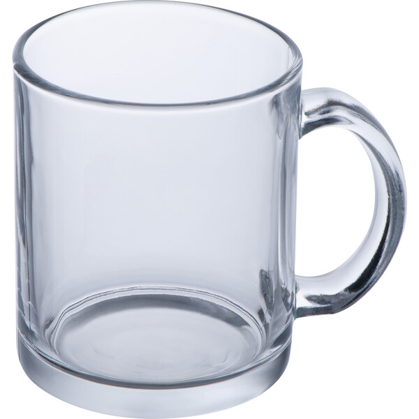 Glass mug for sublimation BARBARA - Transparent