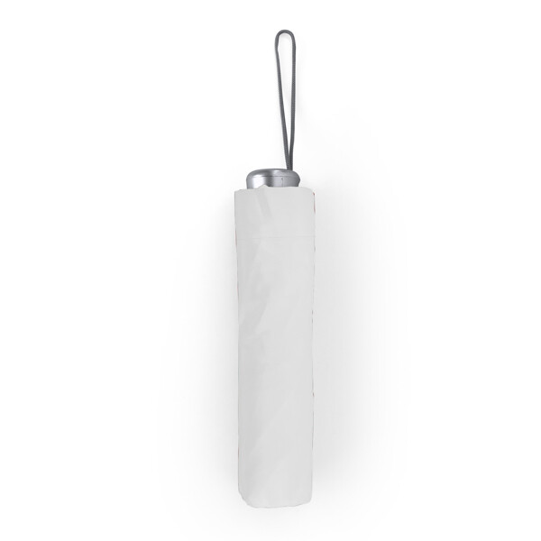 Paraguas Plegable con Funda Personalizable con Logo Blanco