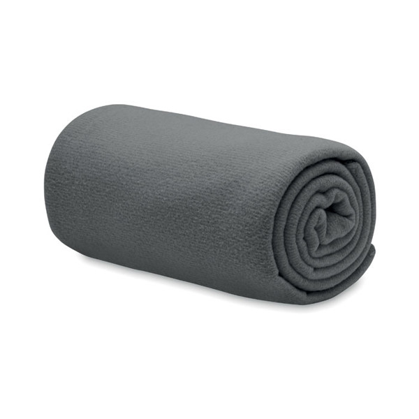 Odeja iz flisa Bogda RPET 130gr/m², 150x120cm - Kamnito siva