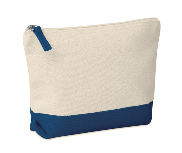 Trousse en coton bicolore Kleuren - Bleu