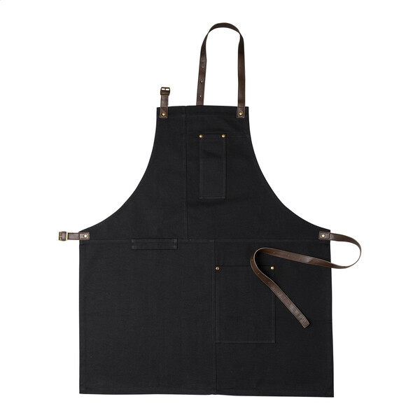 Tablier de cuisine en coton James - Noir