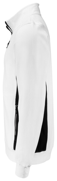 2129 Sweatshirt Full Zip White 4XL