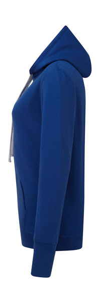 Contrast Hooded Sweatshirt Women - Royal / Light Oxford / M