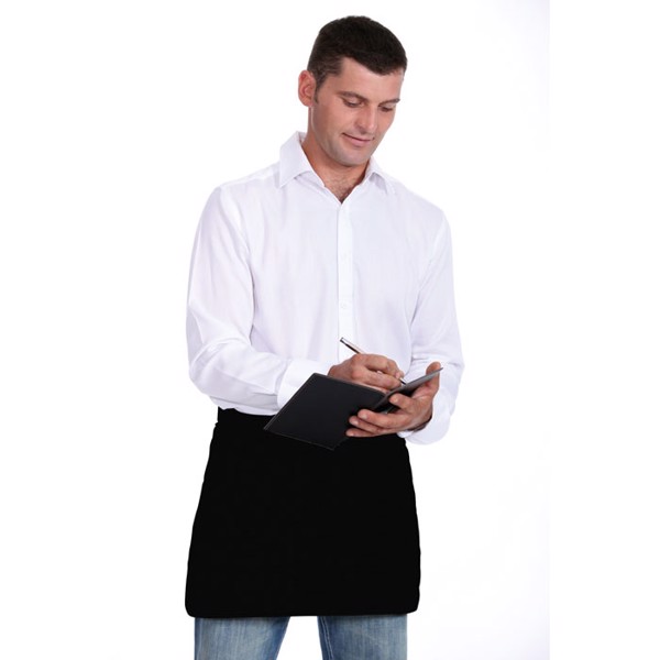 Tablier de cuisine court Jared - Noir