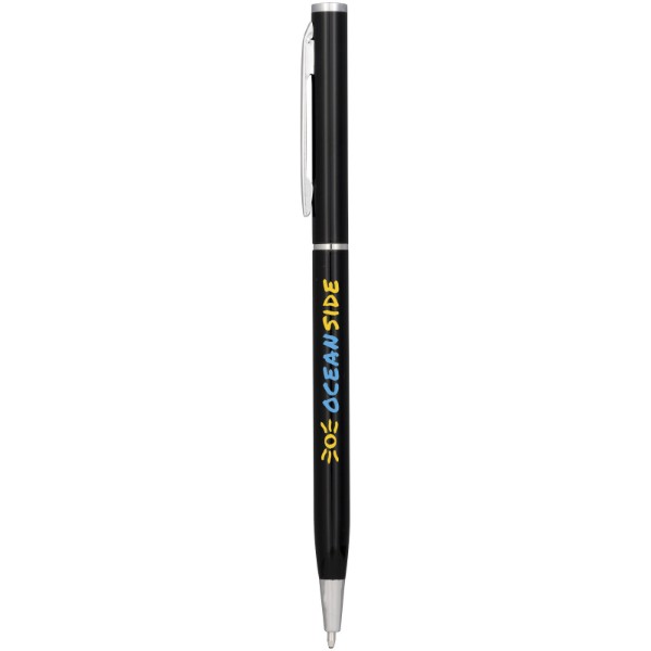 Aluminijasti kemični svinčnik Slim - Solid Black