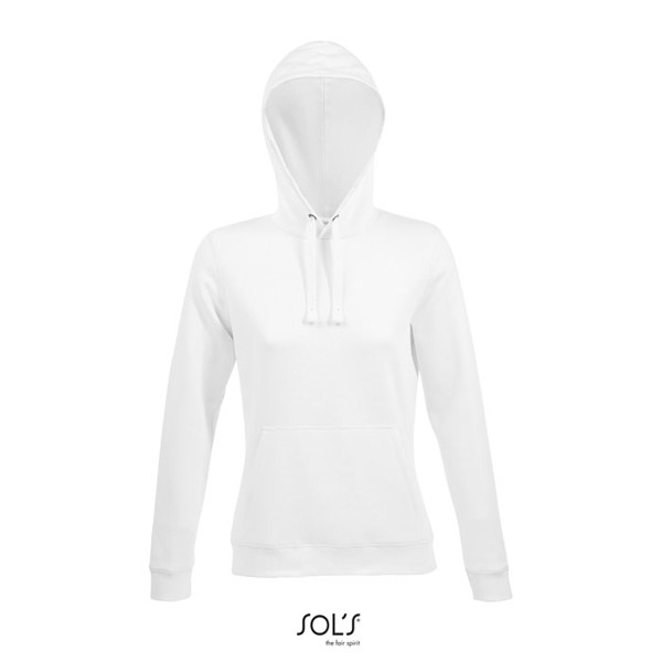 SPENCER WOMEN HOODED SWEAT - White / M