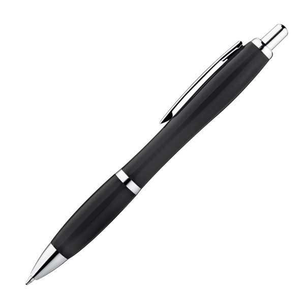 ERIN Plastové guľôčkové pero - Black