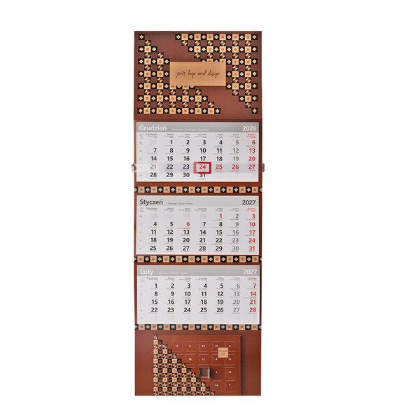 ADVENT CHOCO PLUS WALL CALENDAR