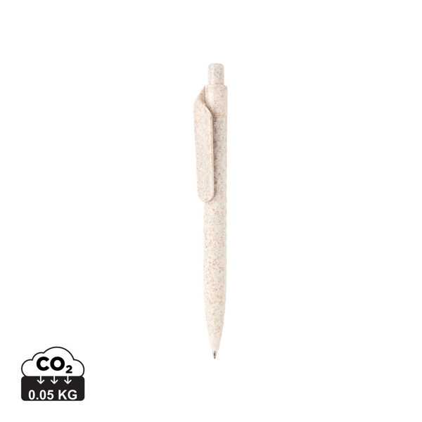 Stylo en fibre de paille - Blanc