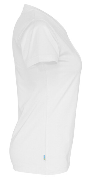 Cottover Gots T-shirt V-neck Lady white S