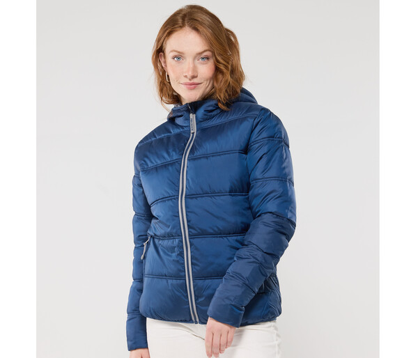 Doudoune femme avec capuche - BLACK / GREY / XXL