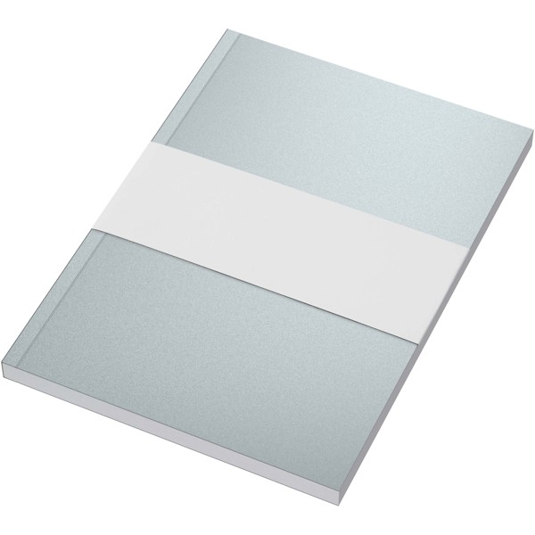 Novella Austen A5 metallic soft cover notebook - 100 sheets - Silver