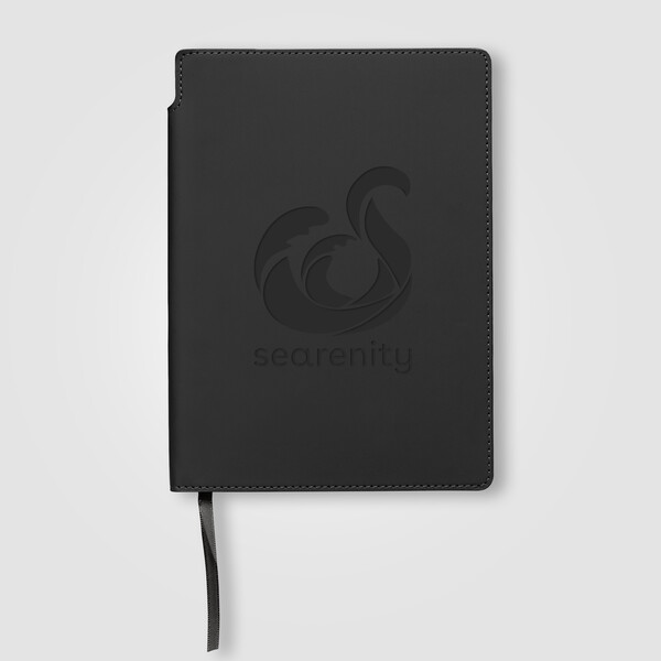 Malmö Recycled Soft Cover Extended Journal - A5 - Black / 4 Color inkjet