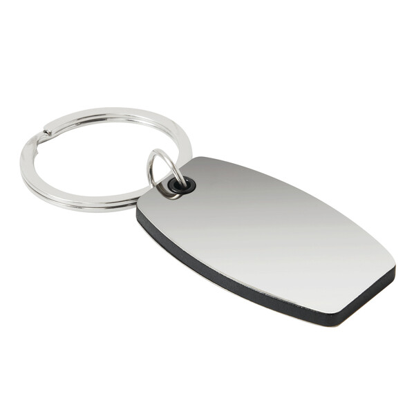 Key Ring Mirror - Black / Silver