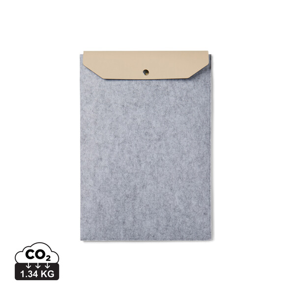 Vinga Albon laptop sleeve 15in, 82% recycled felt - Grey