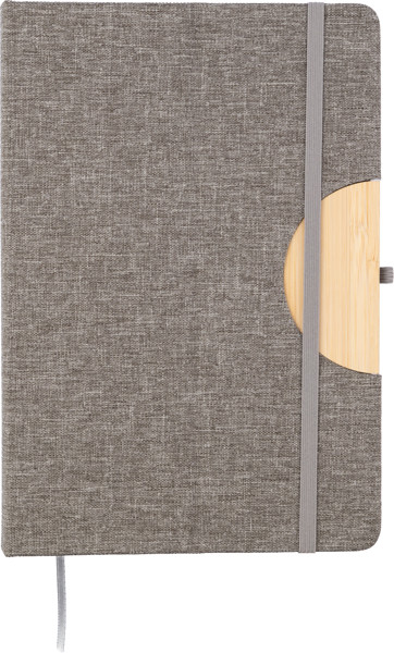 Caderno rPET (300D) A5 Ernst - Grey