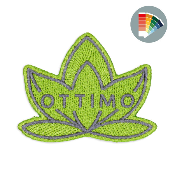 Embroidered patch with laser-cut border - 10cm / 3M adhesive