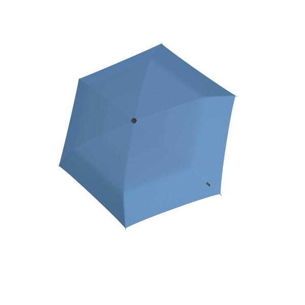 Knirps U.200 ultra light duomatic, blue with black UV coating and heat shield - Blue/Black Uv-Coating