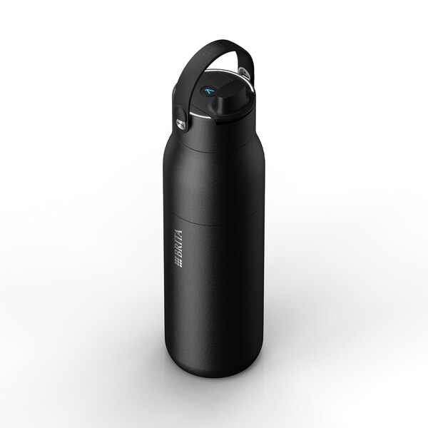 Láhev BRITA LARQ iQ Track s čištěním a filtrací vody, 680 ml - Černá