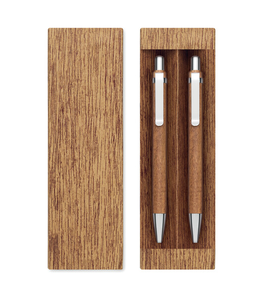 Set penna e matita in legno Jakarta Set