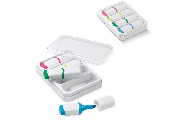 Highlighter set 4pc 75mm - White