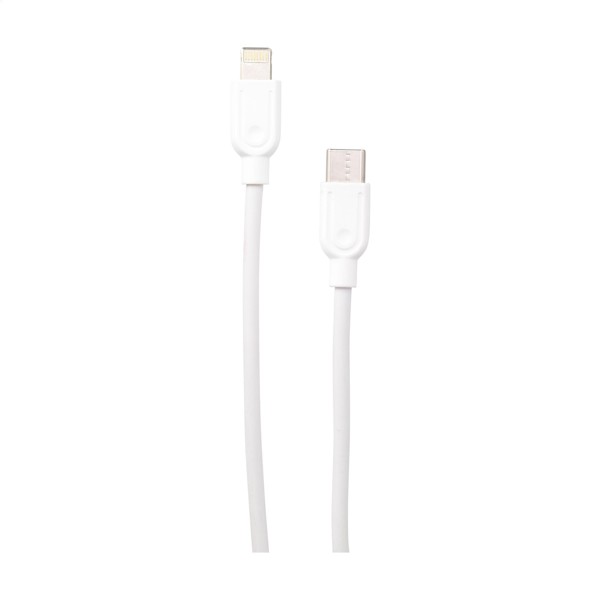 Charging Cable RCS Recycled ABS-TPE - White